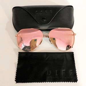 DIFF pink tinted sunglasses *NWOT*